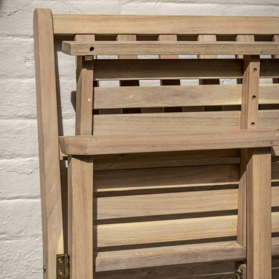 Folding Acacia Wood Garden Bench - The Farthing