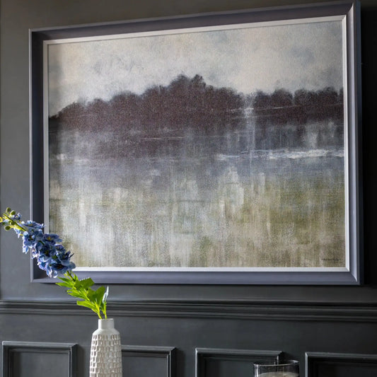 Grey Frames Abstract Landscape Framed Canvas - The Farthing