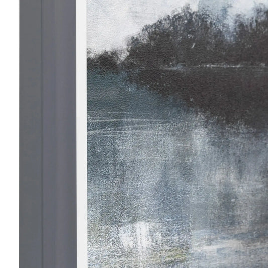 Grey Frames Abstract Landscape Framed Canvas - The Farthing
