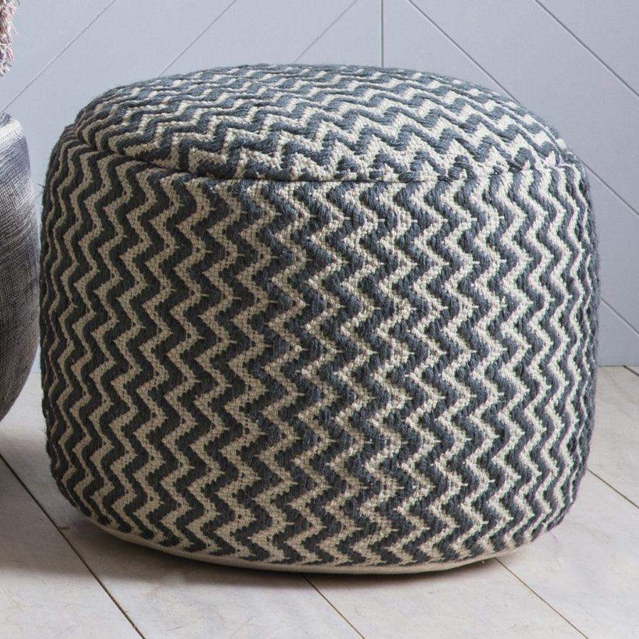 Zig zag store pouffe