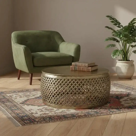 hand-hammered-round-metal-coffee-table-the-farthing-3