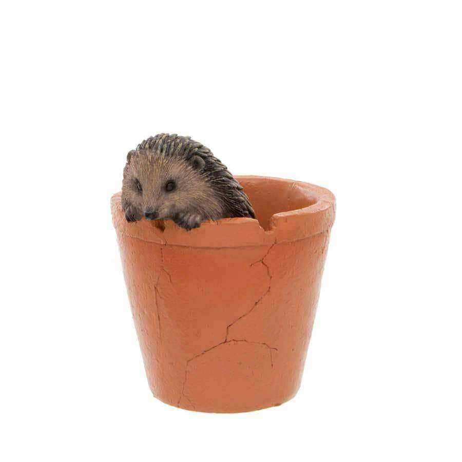 Hedgehog in Pot Ornament - The Farthing