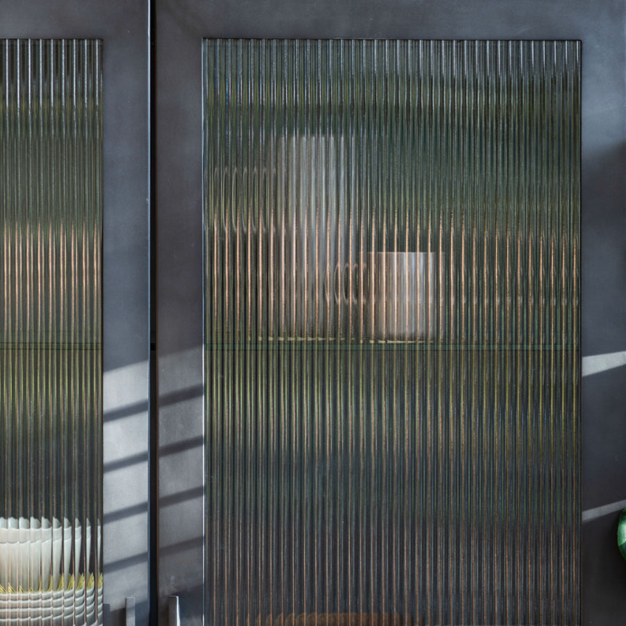Industrial Metal Pilsdon 2 Door Display Shelf Unit - The Farthing