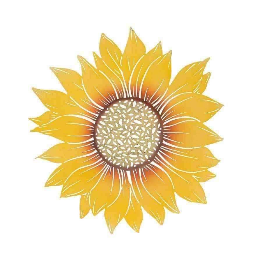 Large Yellow Sunflower Garden Wall Art - The Farthing