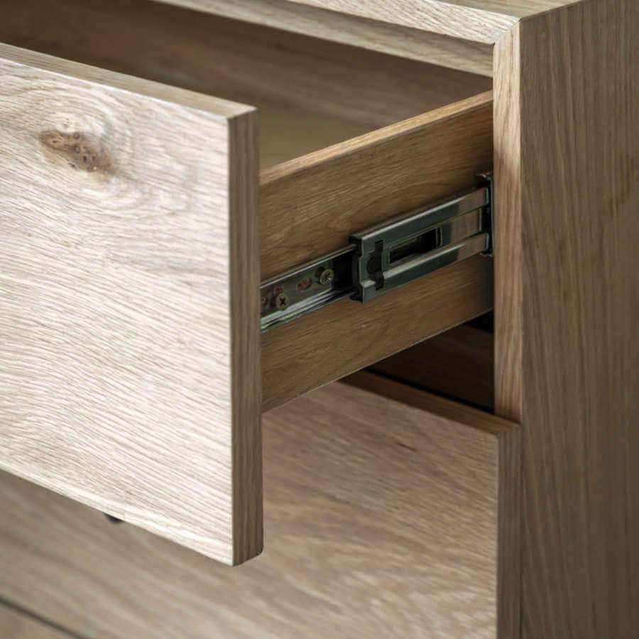 Modern Oak 3 Drawer Chest of Drawers - The Farthing