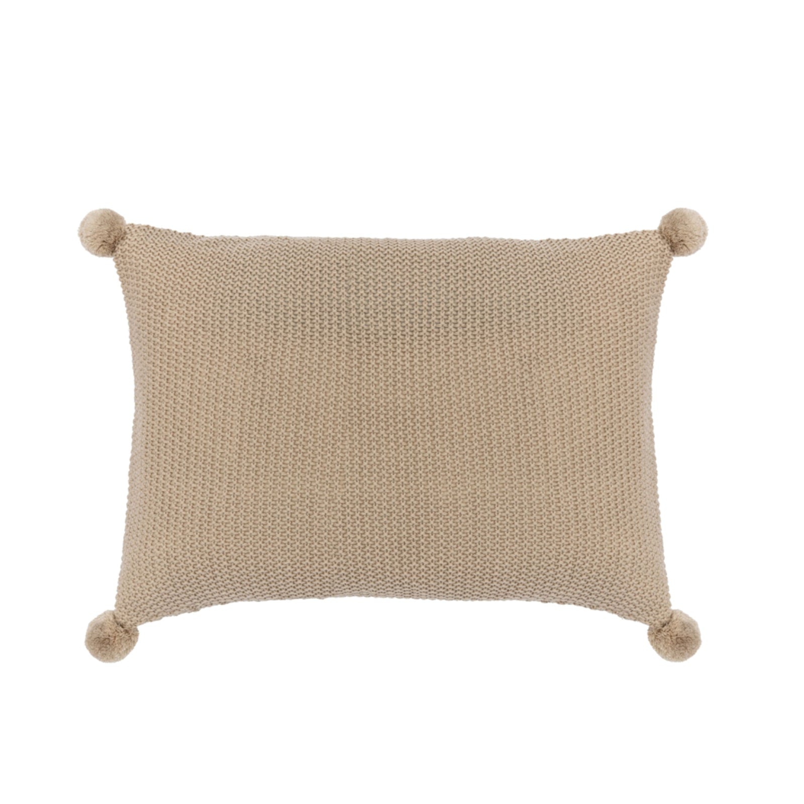 Natural Tone Pom Pom Cushion Cover - The Farthing