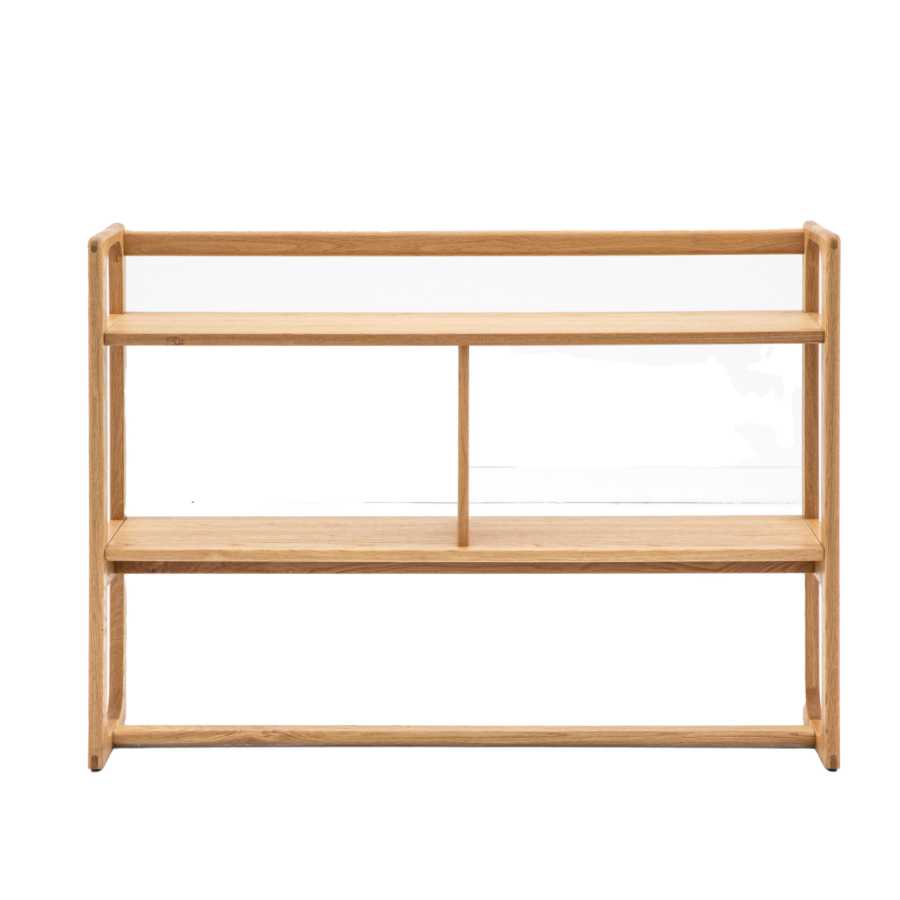 Nordic Oak Open Display Shelf Unit - The Farthing