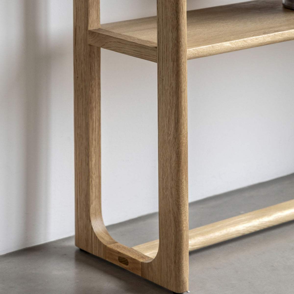 Nordic Styled Oak Console Table - The Farthing