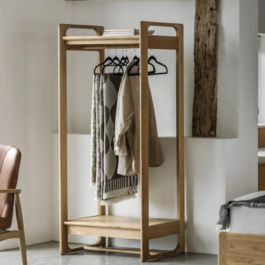 Nordic Styled Open Wardrobe - The Farthing