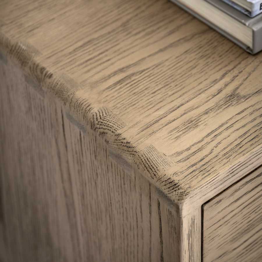 Nordic Styled Smoked Oak 4 Door Sideboard - The Farthing