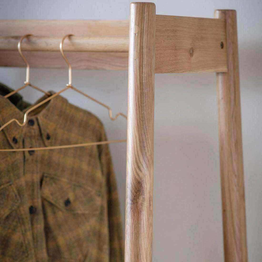 Open Oak Wardrobe - The Farthing