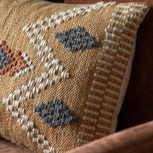 Rectangle Artisanal Hand Crafted Cushion - The Farthing