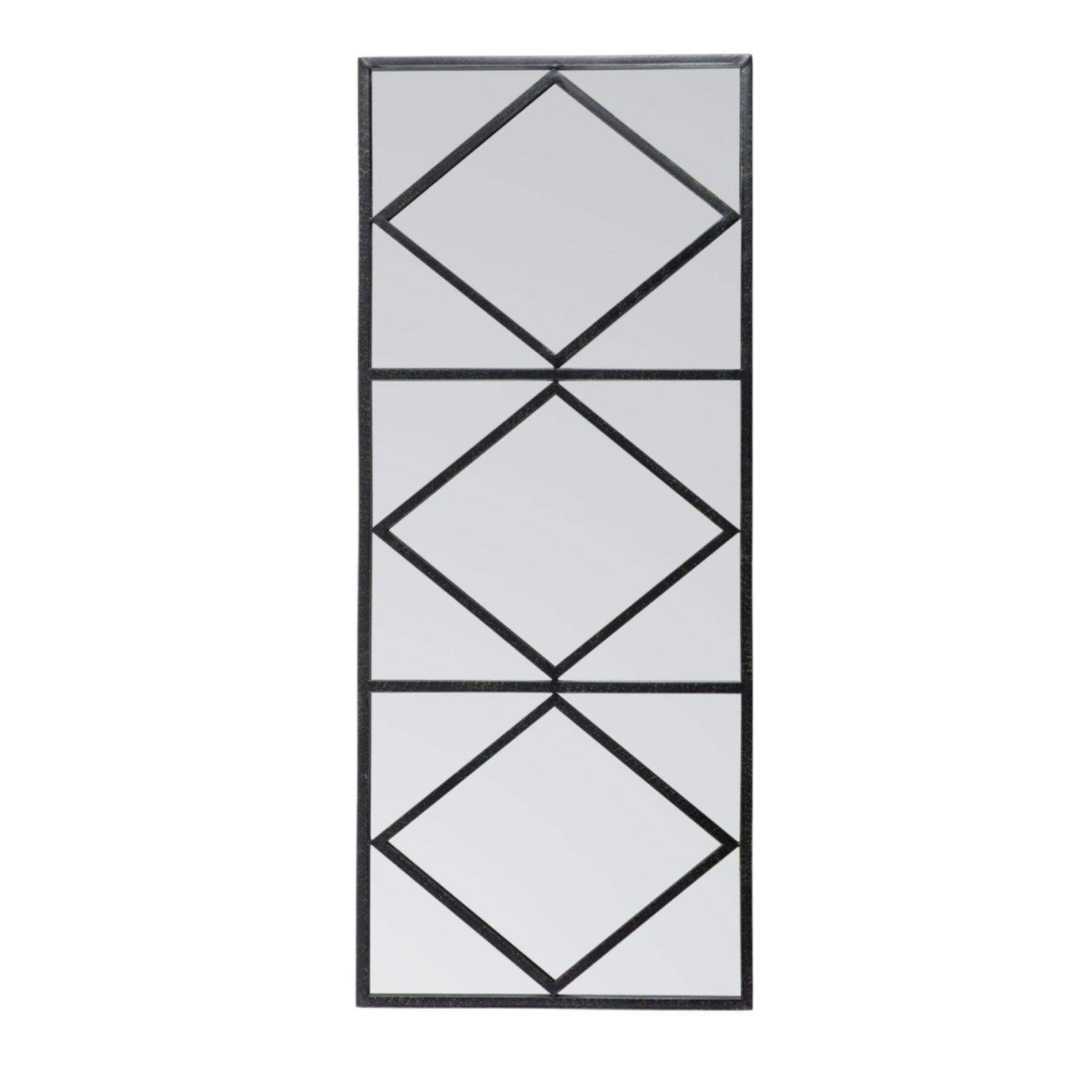 Rectangular Industrial Triangles Wall Mirror - The Farthing