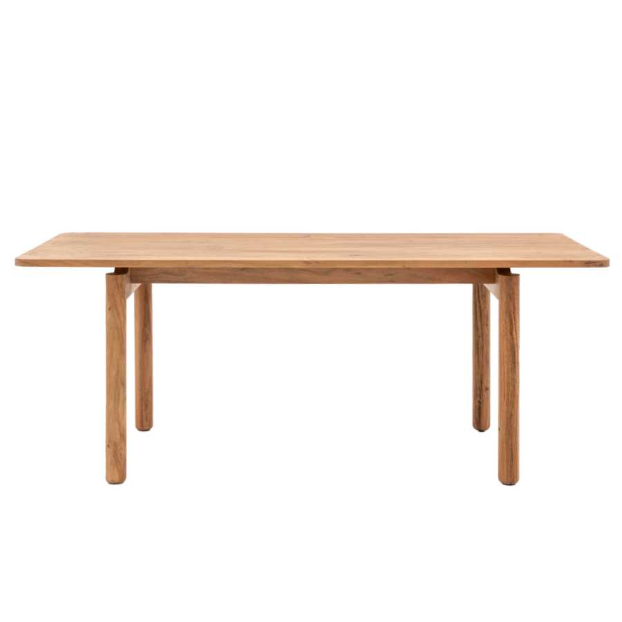 Rectangular Rich Acacia Wood Dining Table (6 - 8 seater) - The Farthing