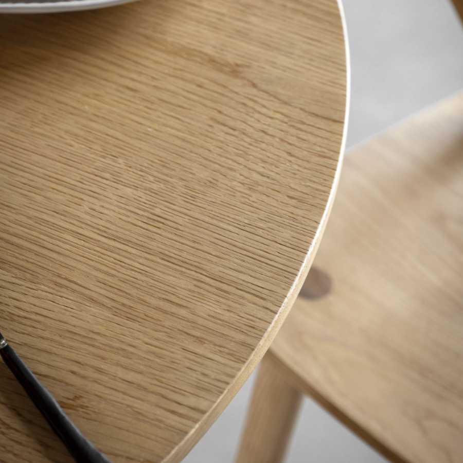 Round Nordic Oak Dining Table - The Farthing