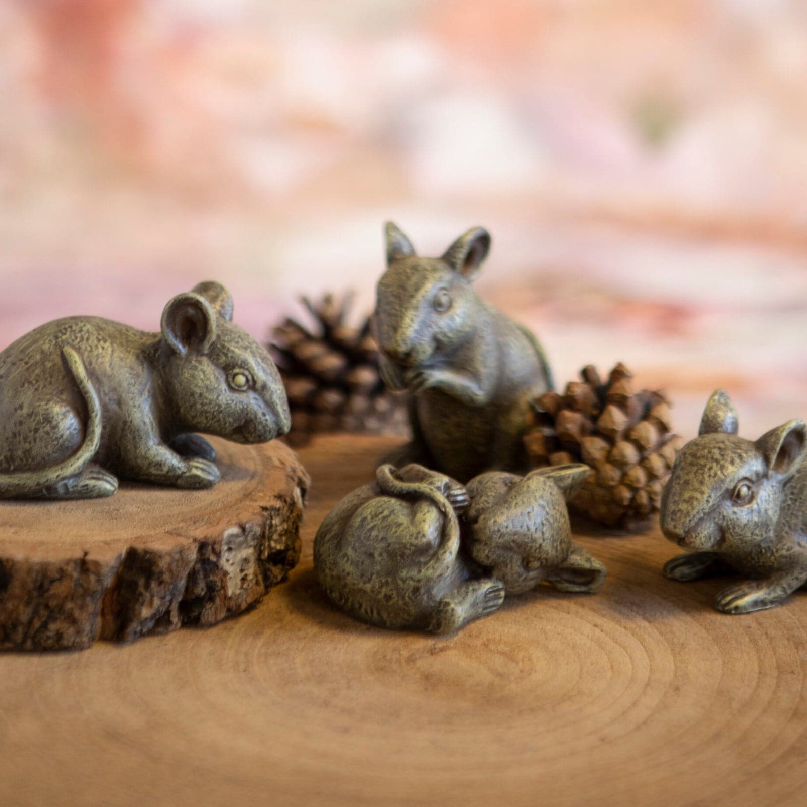 Rustic Farmhouse Mice Ornaments - The Farthing