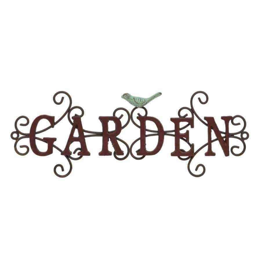 Rustic Metal Garden Wall Sign - The Farthing
