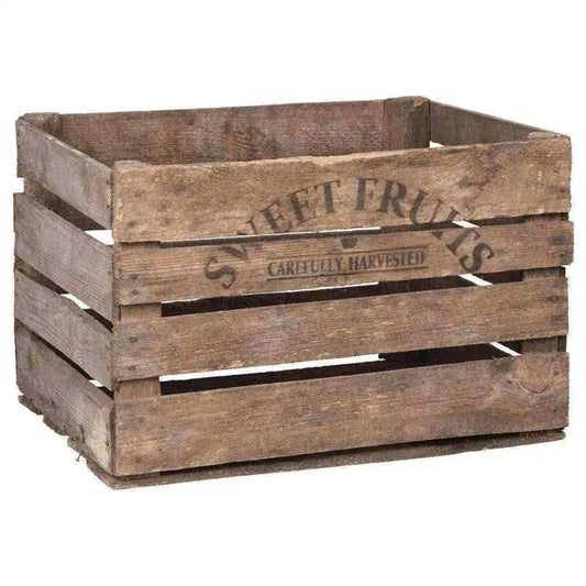 Rustic Wooden Storage Crate - The Farthing