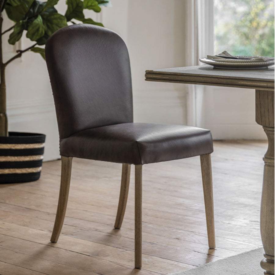 Two leather online chairs