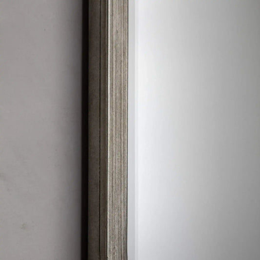 Tall Distressed Rounded Edge Rectangle Wall Mirror - The Farthing