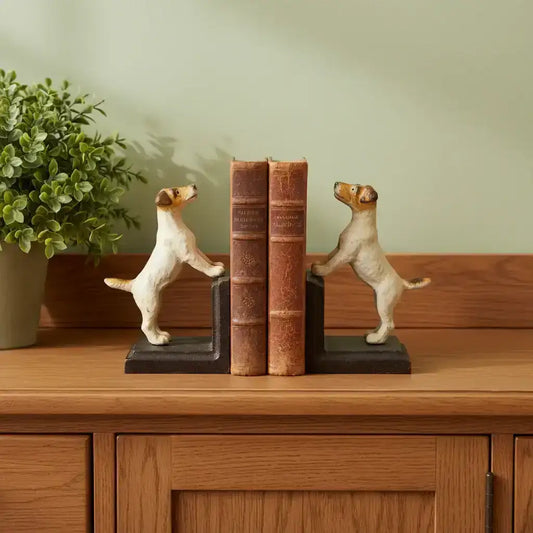 terrier bookends at the farthing