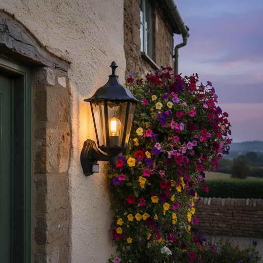 Traditional Exterior Mounted Wall Light with PIR - The Farthing
