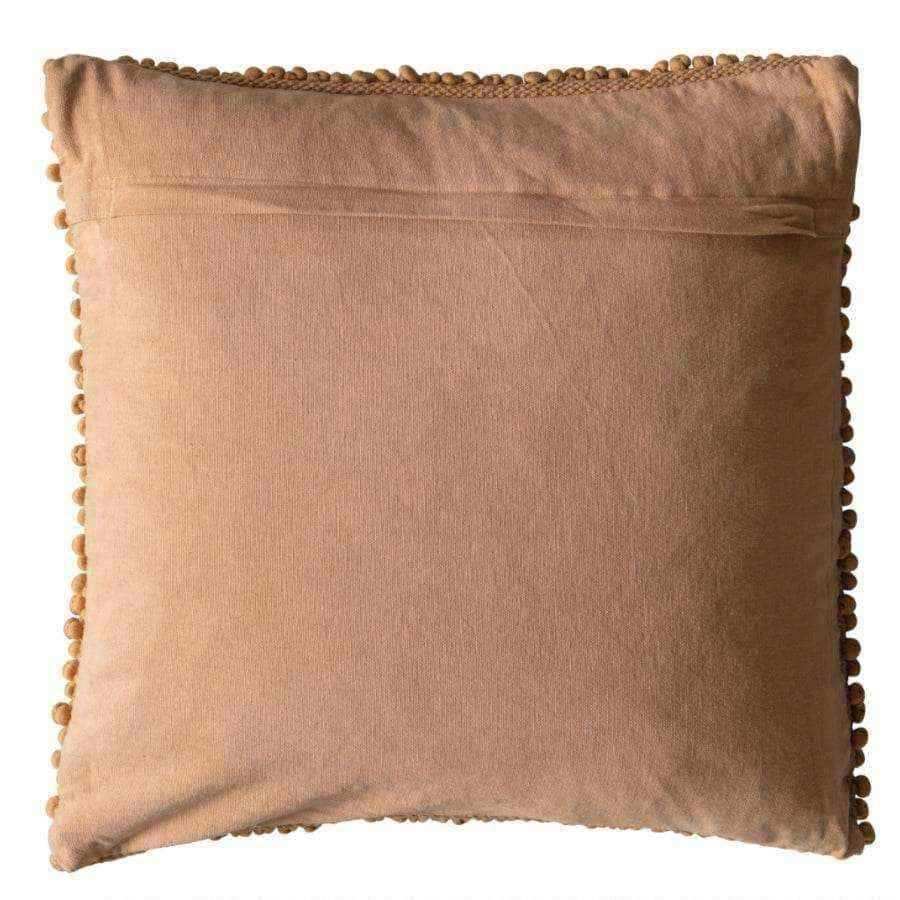 Tufted Tan Bobble Cushion - The Farthing