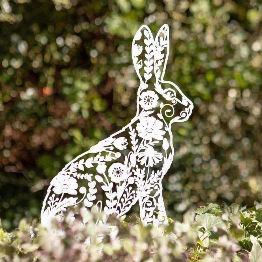 White Rabbit Garden Silhouette - The Farthing