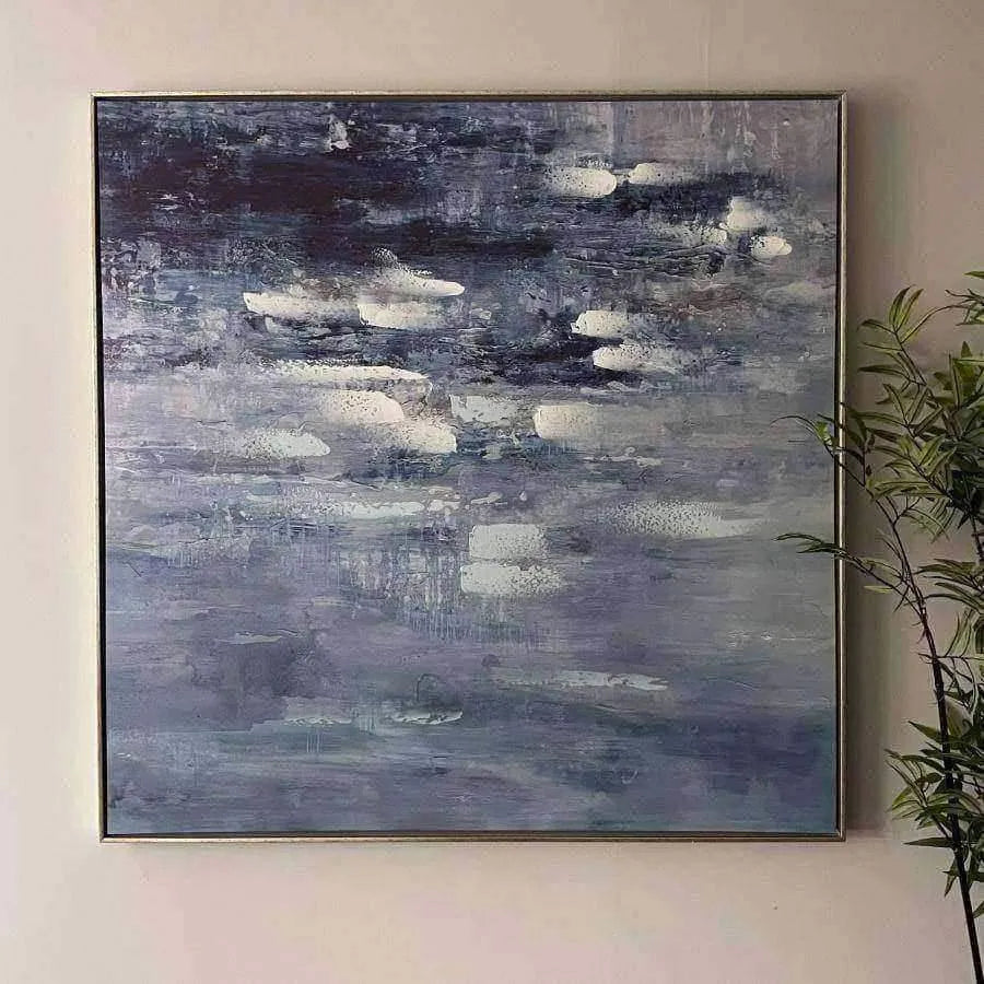 Abstract Breaking Waters Wall Canvas - The Farthing