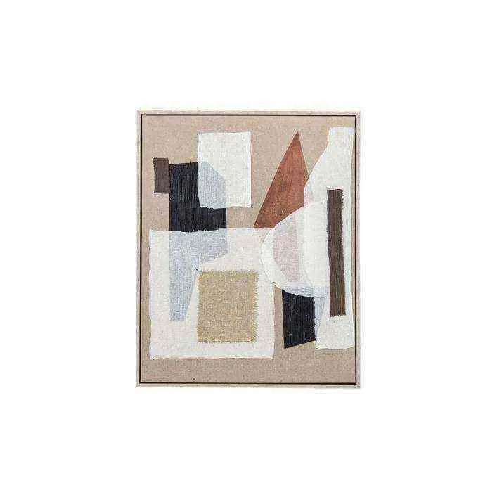 Abstract Textured Framed Canvas - The Farthing