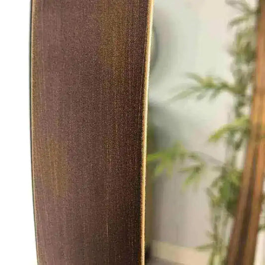 Aged Bronze Round Metal Mirror - The Farthing