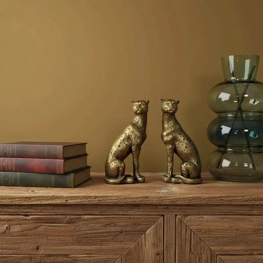 Art Deco Inspired Cheetah Ornament Set - The Farthing