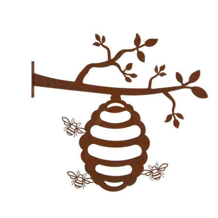 Bees Around Honeypot Wall / Tree Garden Wall Decoration - The Farthing