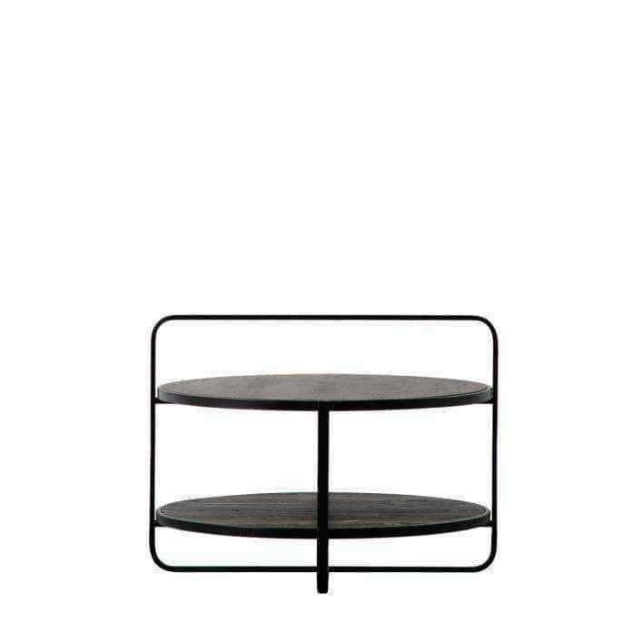Black Industrial Looped Top Coffee Table - The Farthing