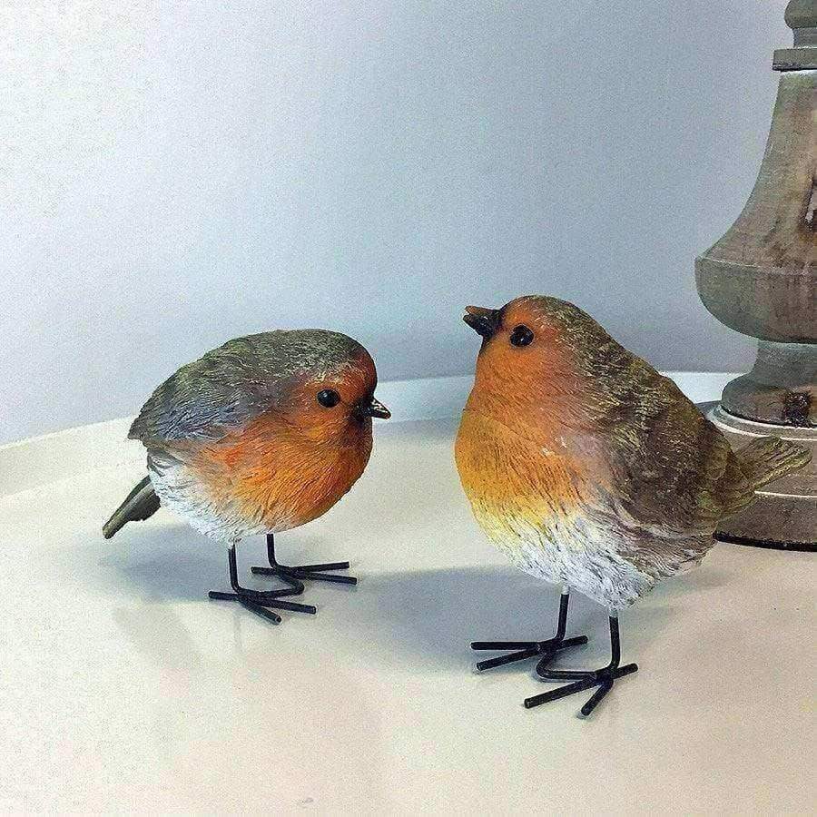 Chic Set of Two Robins - The Farthing