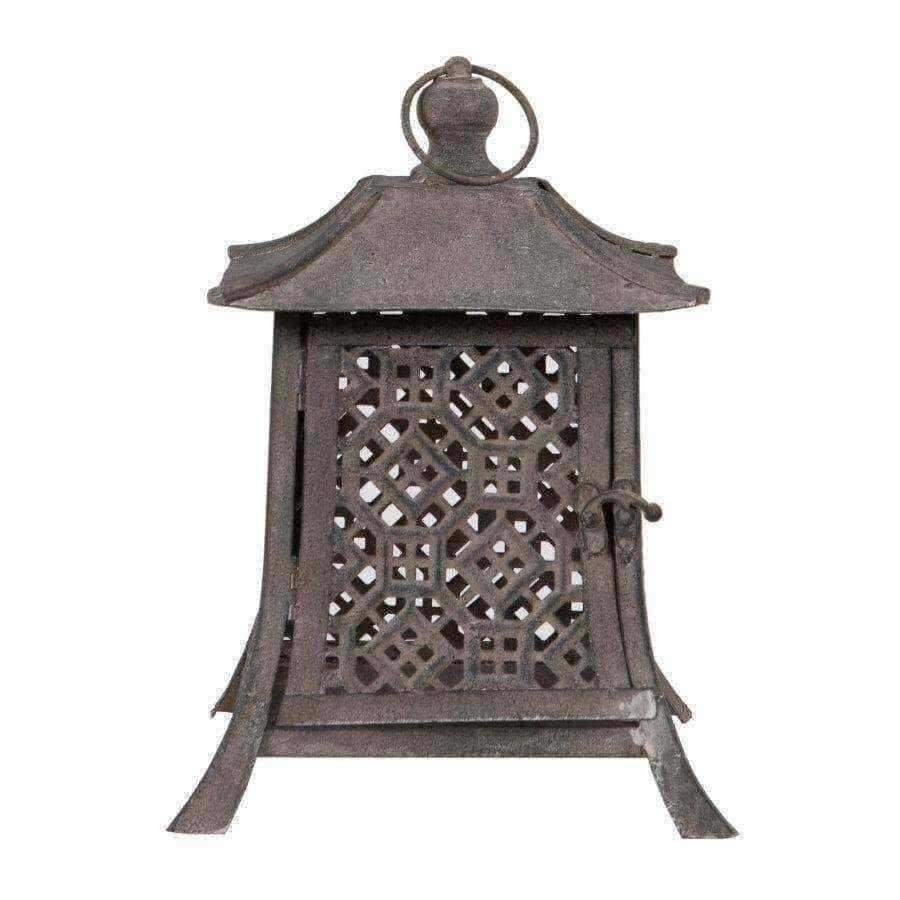 Chinese Inspired Metal Lantern - The Farthing