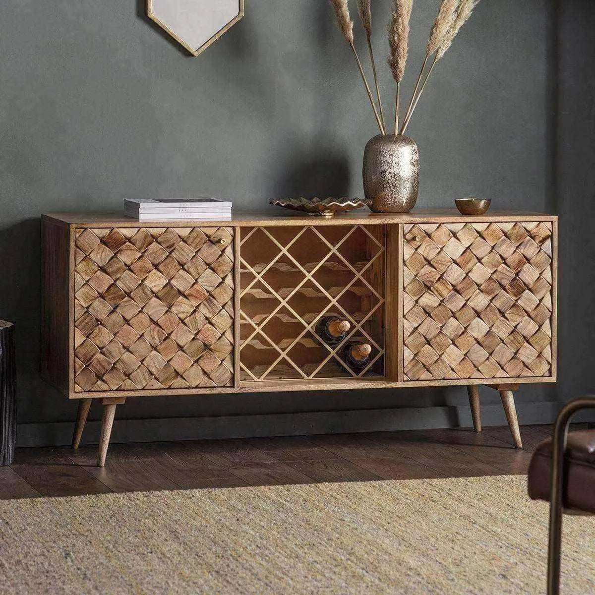 Sideboard with wine deals storage