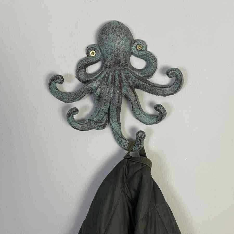 Distressed Octopus Door Hook - The Farthing