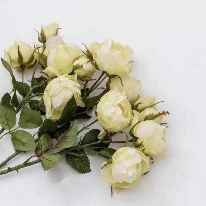 Faux Creamy White Rose Spray 3pk - The Farthing