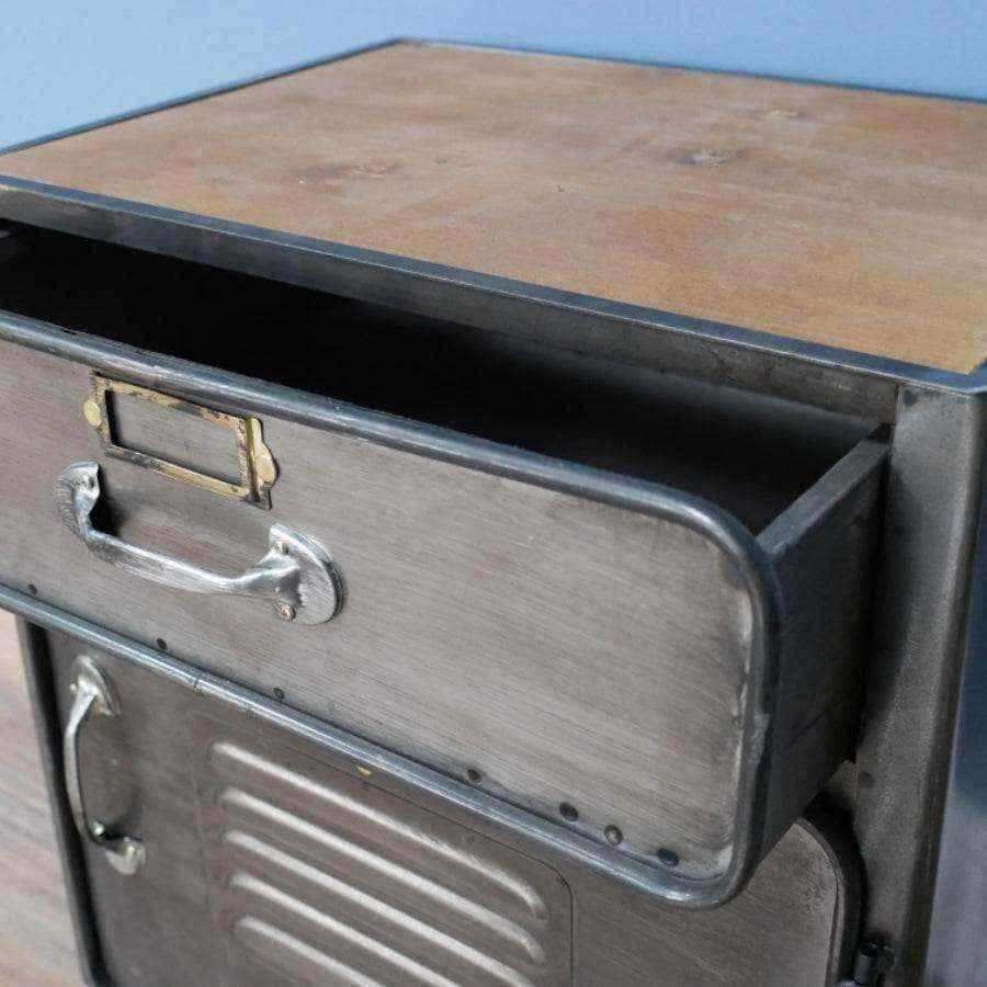 Industrial Locker Style Bedside Cabinet - The Farthing