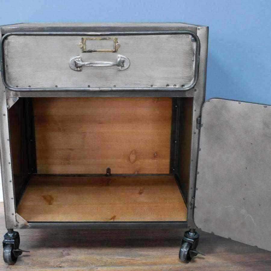 Industrial Locker Style Bedside Cabinet - The Farthing