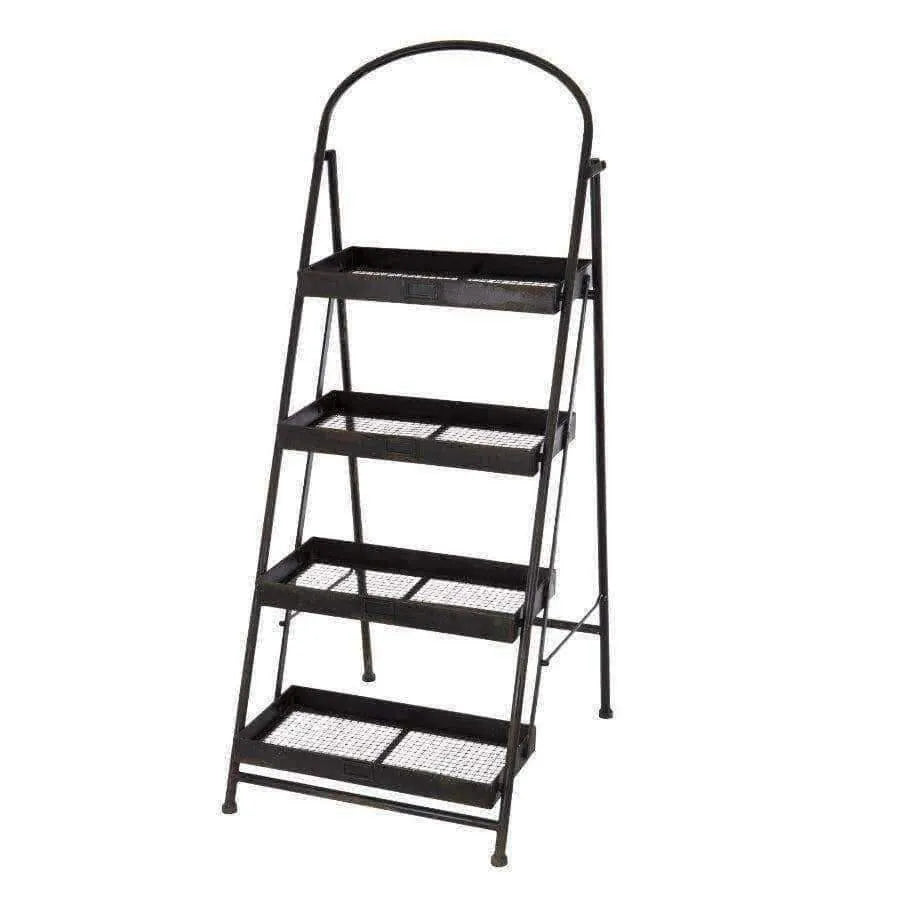 Industrial Metal Plant Pot Stand Ladder - The Farthing