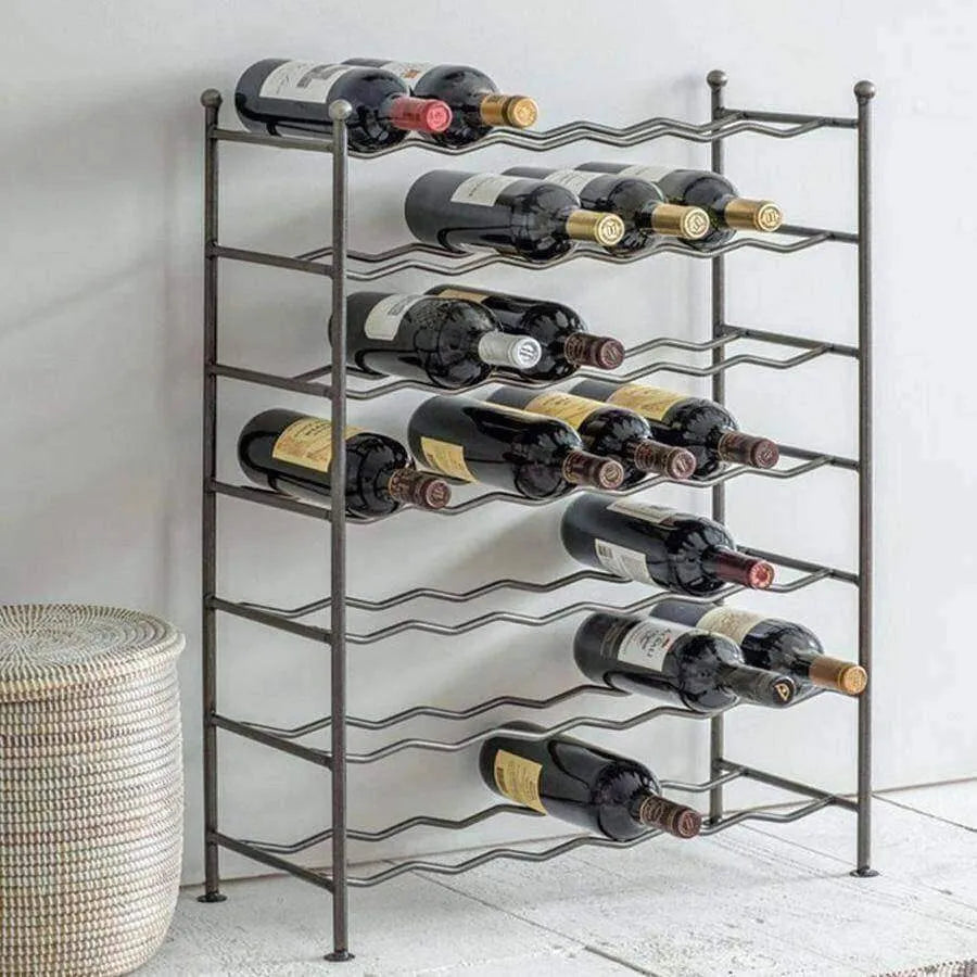 Industrial Steel Wine Rack - The Farthing