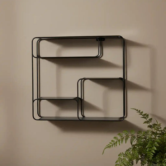 Large Industrial Metal Wall Shelf - The Farthing