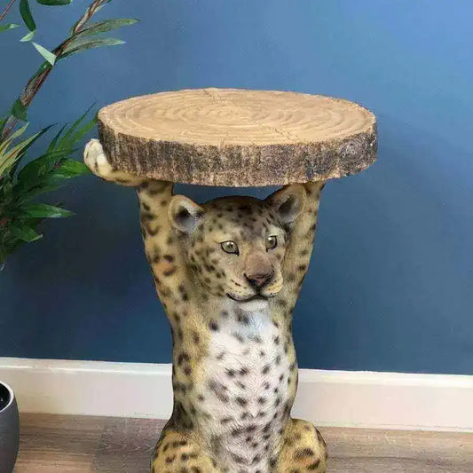 Luke Leopard Side Table - The Farthing