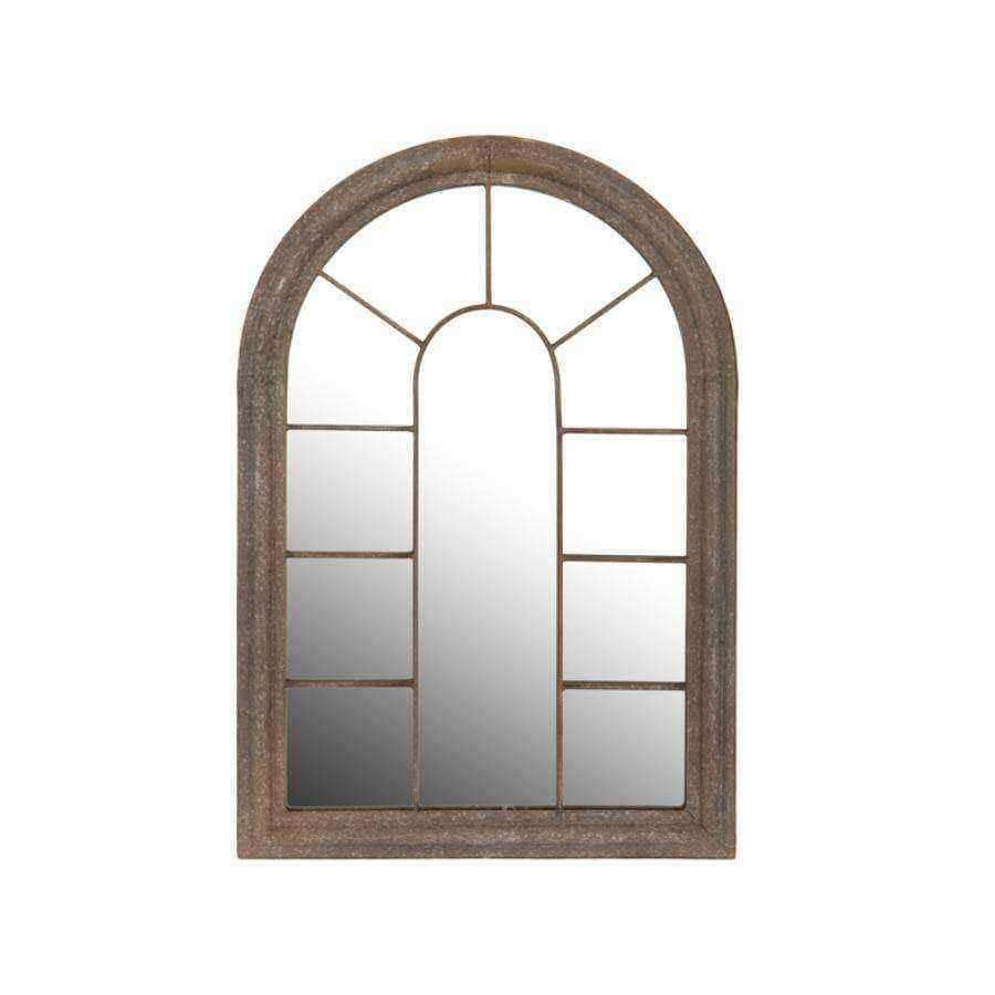 Metal Garden Arch Window Mirror - Medium - The Farthing