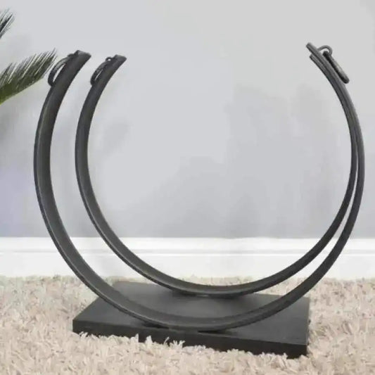 Metal Horseshoe Log Holder - The Farthing