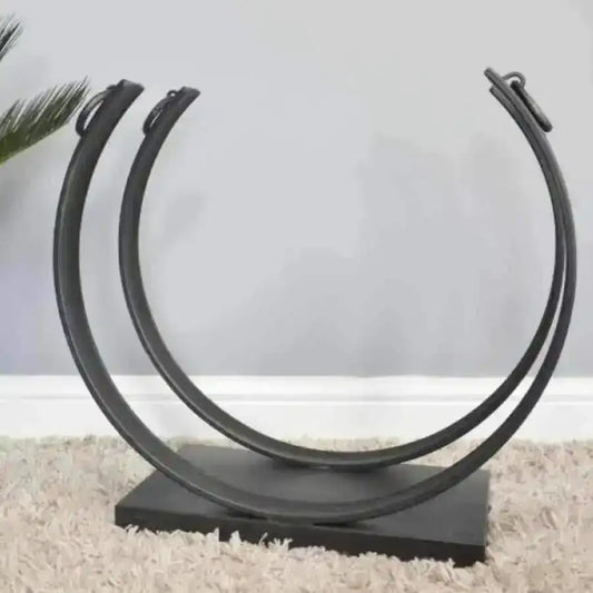 Metal Horseshoe Log Holder - The Farthing