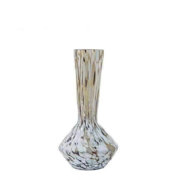 Mouth Blown Art Deco Inspired Glass Vase - The Farthing