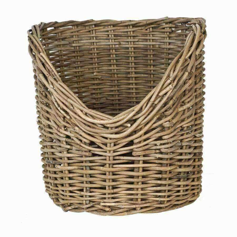 Natural Rattan Log Basket - The Farthing